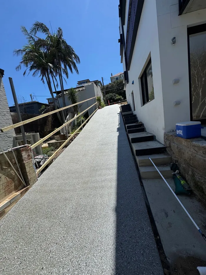 Geostone Exposed Aggregate Driveway in Fairlight, NSW