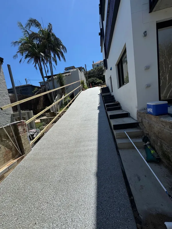 Geostone Exposed Aggregate Driveway in Fairlight, NSW
